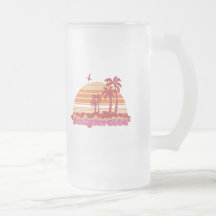 tropical palm trees hawaii bachelorette party mug