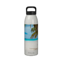 Tropical Paradise Beach Drinking Bottle