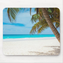 Tropical Paradise Beach Mouse Mat
