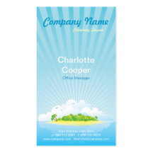 Tropical Paradise Business Card