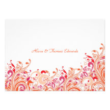 Tropical Paradise Personalised Thank You Card Custom Announcements