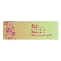 Tropical Posies Business Card