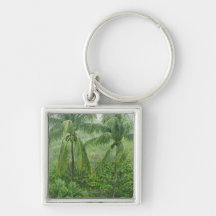 Tropical rainforest keychain