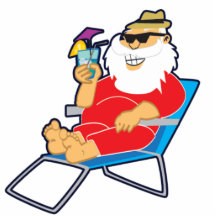 Tropical Santa Sculpture-2x3 3D Art Sculpture Cut Outs