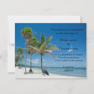 Wedding Party Invitations on Tropical Wedding Invitations Or Beach Party By Gigglesandgrins
