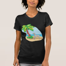 tropical weimaraner tshirts