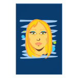 Troubled Bubble Girl Customized Stationery