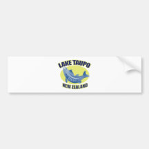 Trout fish lake taupo new zealand bumper stickers