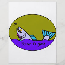 Trout Is Good IV Personalized Flyer