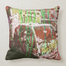 Truck-A-Licious Bang ( graffiti Love ) Throw Pillows