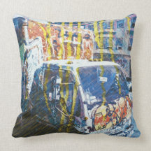 Truck-A-Licious Bang ( graffiti Love ) Throw Pillow