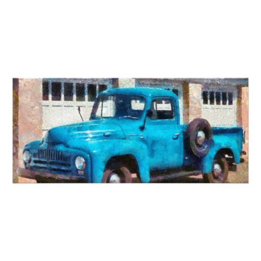 Truck - An International old truck Customized Rack Card