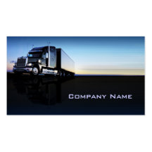 Truck - transportation & logistics business card