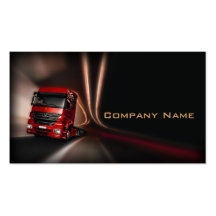 Truck - transportation & logistics business card