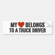 Trucker's Girl Bumper Stickers