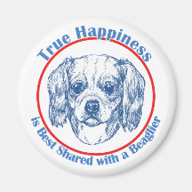True Happiness with a Beaglier Magnet