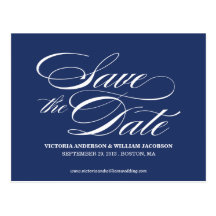 TRULY ELEGANT | SAVE THE DATE ANNOUNCEMENT POST CARD