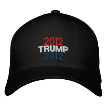 Trump 2012 Embroidered Hat - BLACK