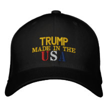 Trump 2012 Embroidered Hat - BLACK