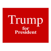 Trump for President Postcard