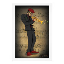 Trumpet Man Photograph
