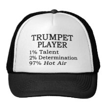 Trumpet Player Hot Air Mesh Hat