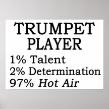 Trumpet Player Hot Air Posters