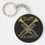 Trumpets Kick Brass Key Chains