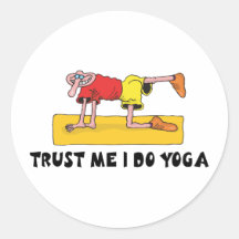 Trust Me I Do Yoga Sticker