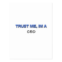 Trust Me I'm a Ceo Postcard