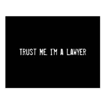 Trust Me. I'm a Lawyer Postcards