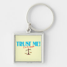 Trust Me I'm A Lawyer Scales Of Justice Keychains