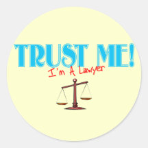 Trust Me I'm A Lawyer Scales Of Justice Sticker