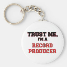Trust Me I'm a My Record Producer Keychain
