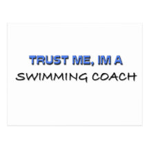 Trust Me I'm a Swimming Coach Postcards