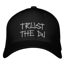 TRUST THE DJ EMBROIDERED BASEBALL CAPS