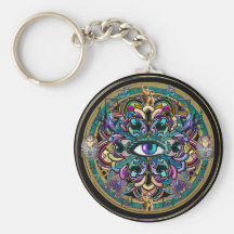 Trust Yourself ~ The Eyes of the World Mandala Keychains