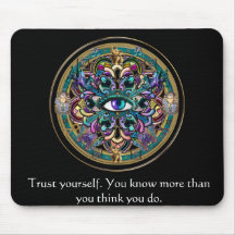 Trust Yourself ~ The Eyes of the World Mandala Mousemats