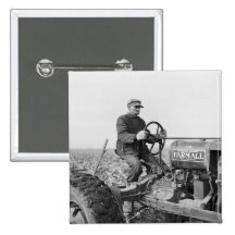 Trusty Old Tractor, 1930s Buttons