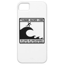 Tsunami Hazard Zone iPhone 5 Cover