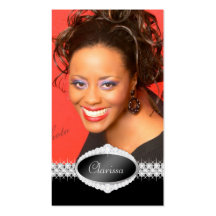 TT-Diamond Bliss Beauty Pageant Photo Card Business Card Template