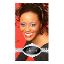 TT-Diamond Bliss Beauty Pageant Photo Card Business Cards