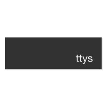 Ttys Networking Minimalistic  Business Card