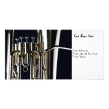 Tuba Photograph Image Custom Photo Card