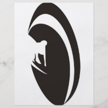 Tube Surfer Black Personalized Flyer