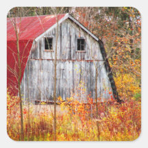 Tucked Away Square Sticker