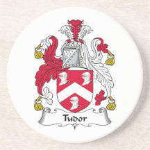 Tudor Family Crest Beverage Coaster