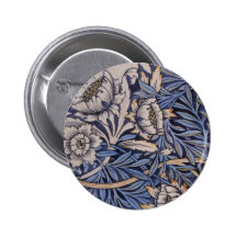 Tulip and Willow Pinback Button