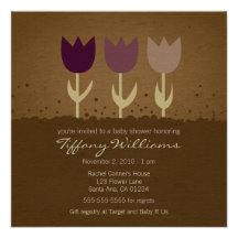 Tulip Baby Shower Invitation