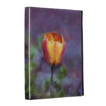 Tulip Floral Impressionist Painting Art iPad Folio iPad Folio Case